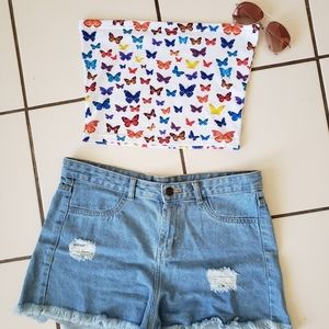 Butterfly Tube Top